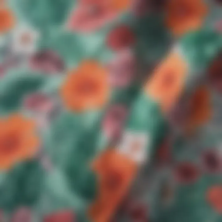 Close-up of sustainable fabric used in swimwear