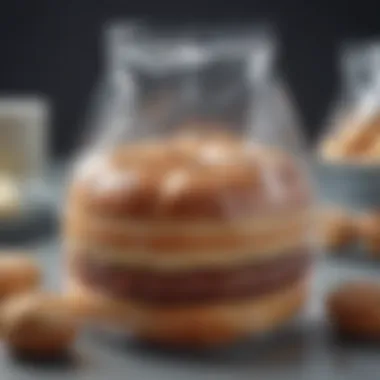 Modern Trends in Bakery Packaging Stylish bakery items wrapped in cellophane highlighting modern trends