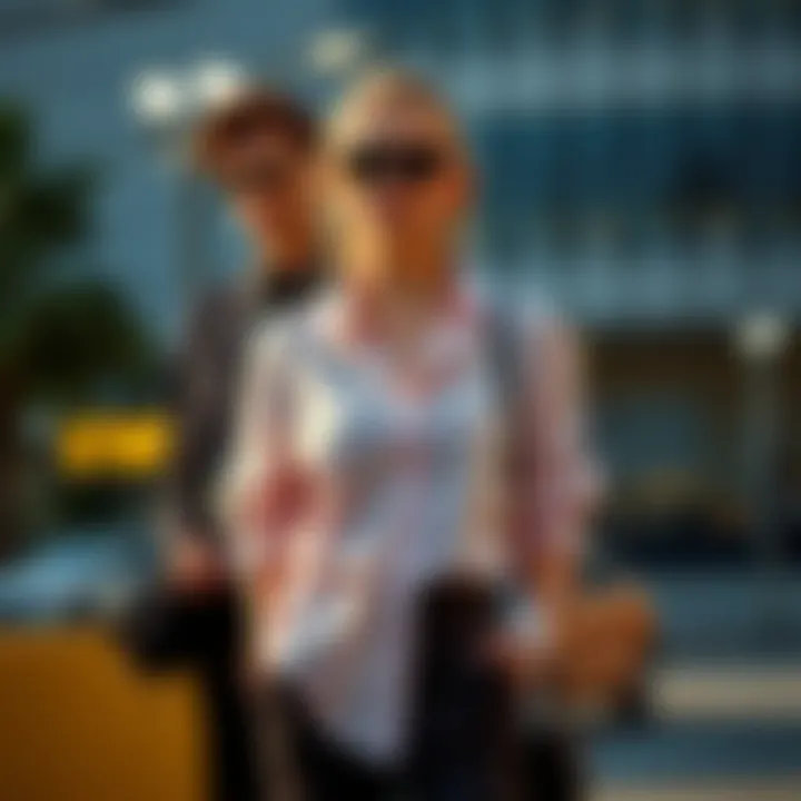 Fashionable Styling Options with Asymmetrical Button-Up Stylish ensemble featuring an asymmetrical button-up shirt paired with modern accessories