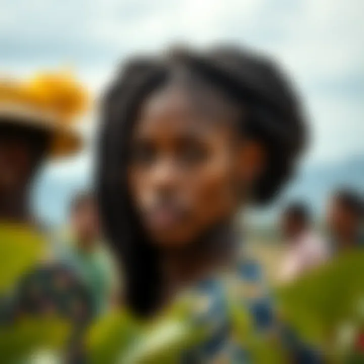 Historical illustration of braided hairstyles through the ages