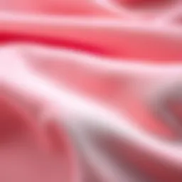 The luxurious texture of charmeuse fabric