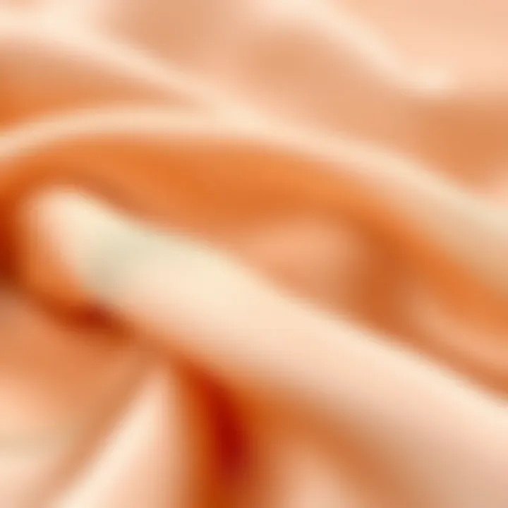 The Opulent Texture of Mulberry Silk Fibers Close-up of mulberry silk fibers showcasing their opulence and sheen