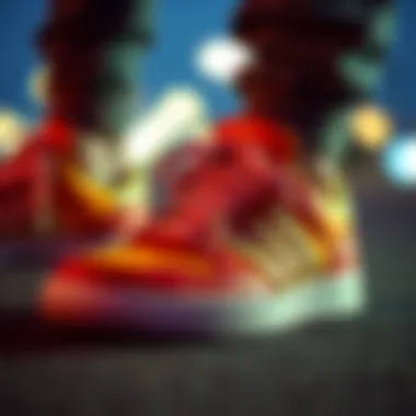 Stylish sneaker pair showcasing flat shoelaces