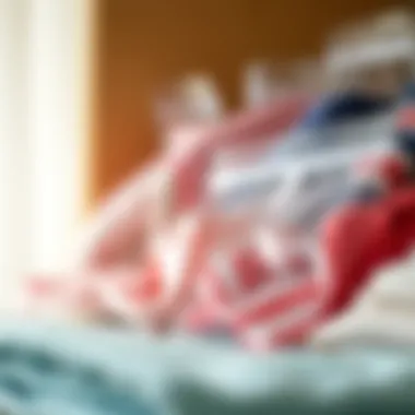 Close-up of vacuum-sealed bags preserving fabric quality