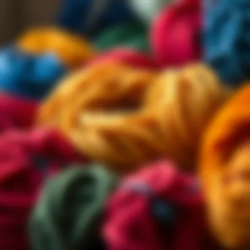 Choosing the Right Yarn for Wig Caps A variety of crochet yarns in vibrant colors
