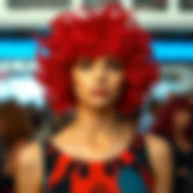 Evolution of materials used in 1980s wigs reflecting design innovation