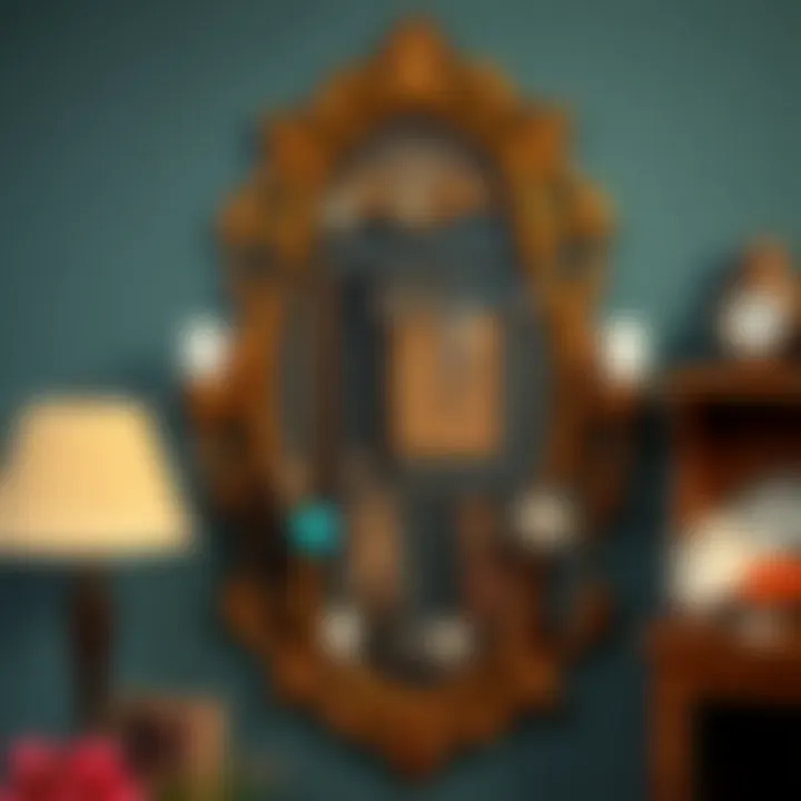 Ornate Jewelry Organizer with Vintage Charm An ornate jewelry organizer featuring vintage elements that enhance traditional decor.