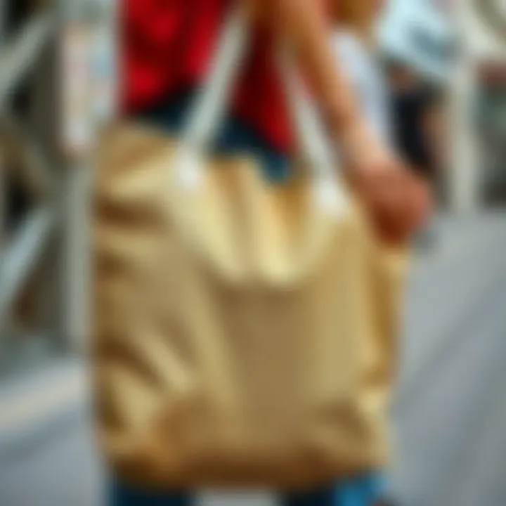 Eco-friendly tote bag made from sustainable fabric