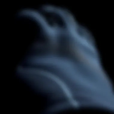 Close-up of 2mm neoprene glove texture showcasing elasticity and durability