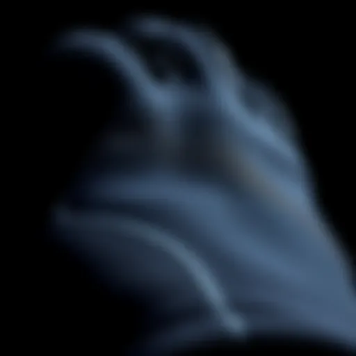 Close-up of 2mm neoprene glove texture showcasing elasticity and durability