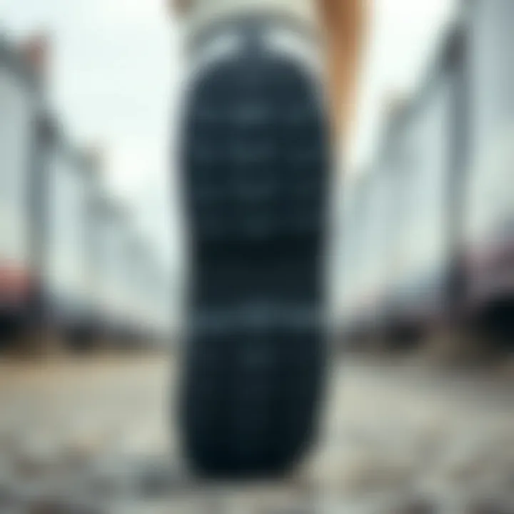 Unique Tread Pattern for Enhanced Grip Detailed view of the slip-resistant sole featuring unique tread pattern