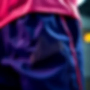 Fabric technology details in adidas shorts