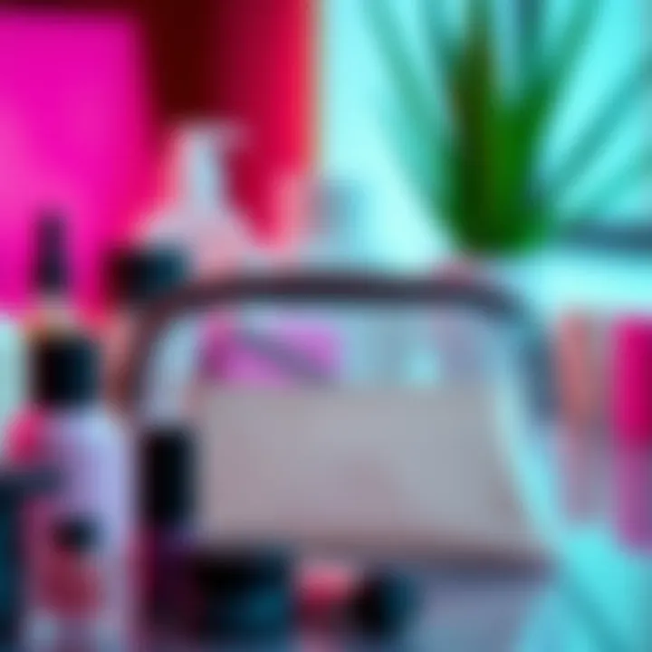 Eco-friendly makeup bags emphasizing sustainability