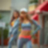 Dynamic activewear set showcasing versatility