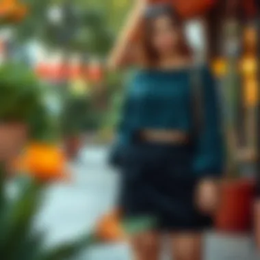 A comfortable plus size two-piece outfit made from sustainable fabric.