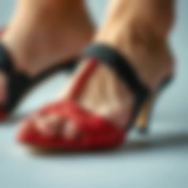 Quality Materials in Braided Kitten Heels Close-up of materials used in braided kitten heels.