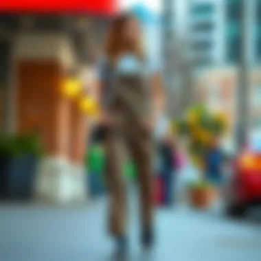 Trendy cheetah print overalls paired with accessories