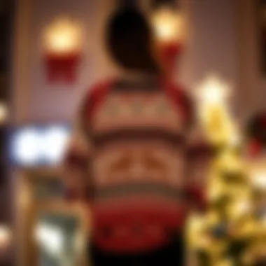 Elegant Christmas shirt with unique patterns