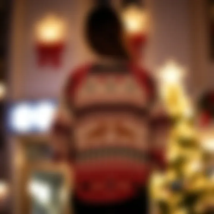 Elegant Christmas shirt with unique patterns