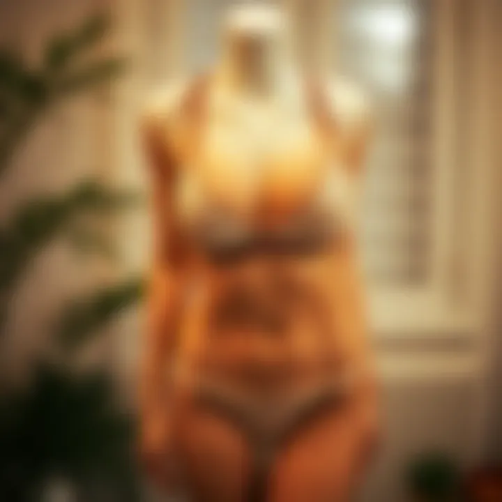 Eco-friendly lingerie set made from sustainable materials.