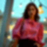 Chic Blouse for Elegant Occasions Chic blouse in a serene fabric