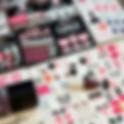 Elegant display of various French manicure nail stickers