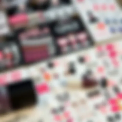 Elegant display of various French manicure nail stickers