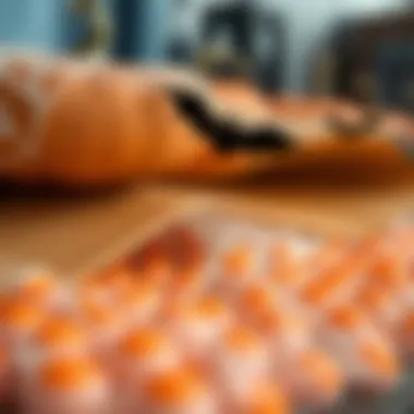 Sustainable Materials for Window Decals Close-up of eco-friendly materials used in Halloween window decals