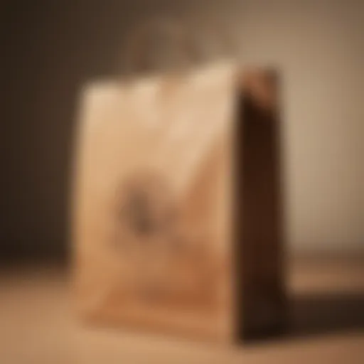 Durable brown paper bag showcasing its sturdy construction