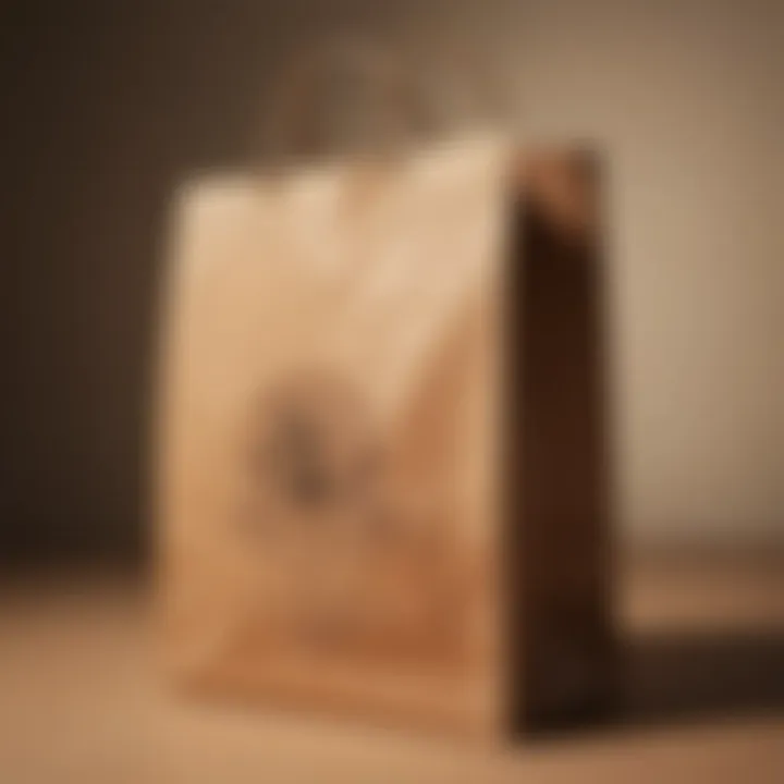 Durable brown paper bag showcasing its sturdy construction