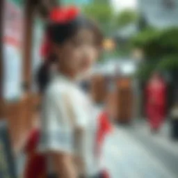Traditional Japanese schoolgirl uniform design elements