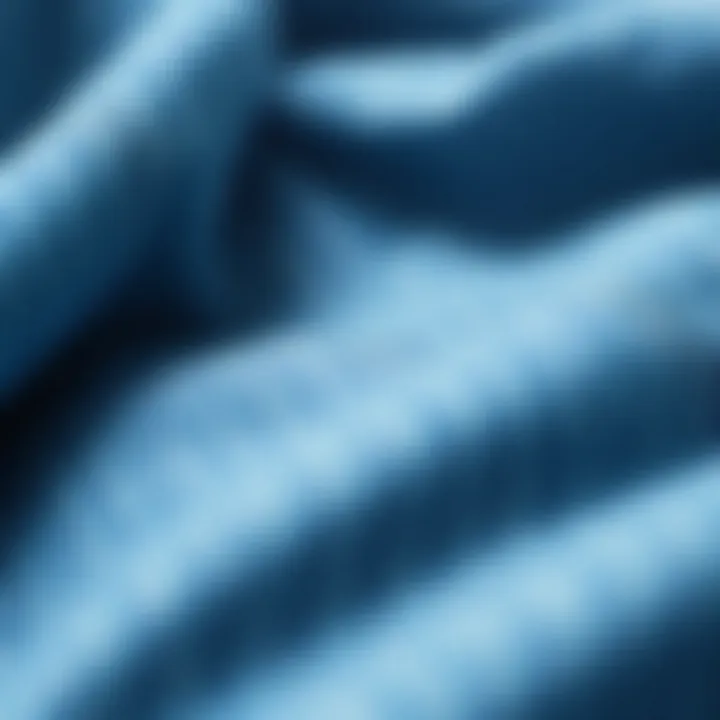 Close-up of denim fabric textures highlighting quality and craftsmanship