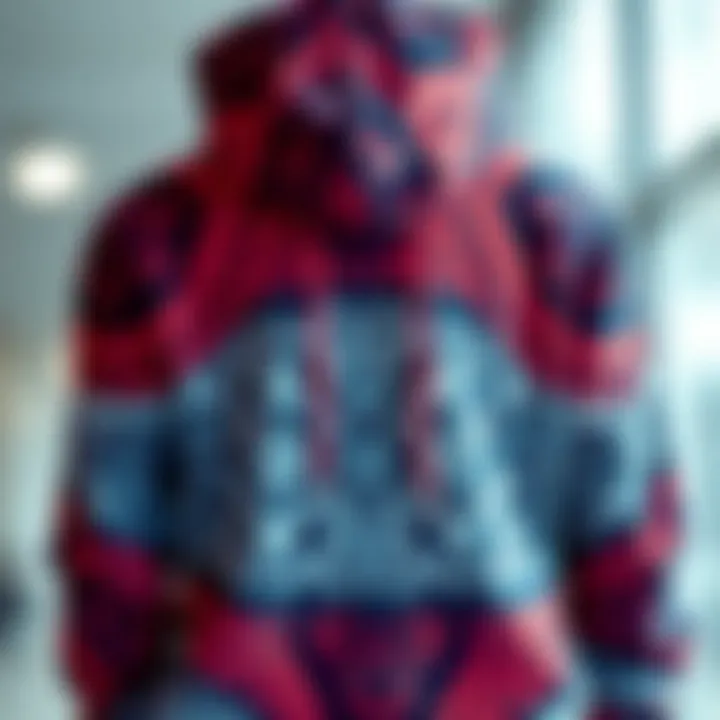 Contemporary hoodie design showcasing unique patterns