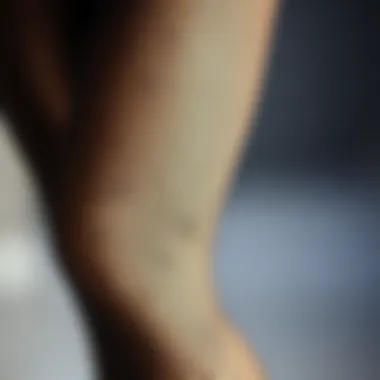 Close-up view highlighting the intricate design of fishnet fabric