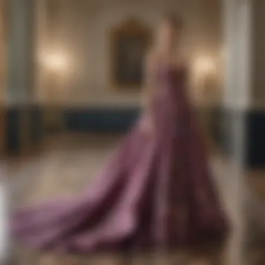 Accessorized Style for Formal Occasions Accessorized floor-length dress styled for a formal occasion