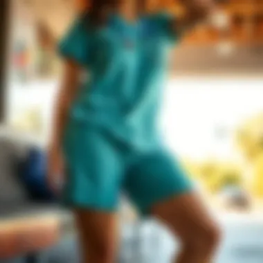 Stylish nursing scrub shorts that maintain professionalism