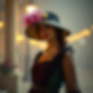 Flapper Fashion An early 20th-century dress characterized by its flapper style and lively patterns.