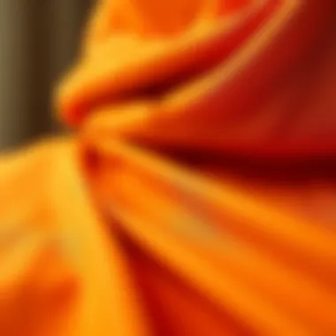 Close-up of eco-friendly fabric used in modest fashion