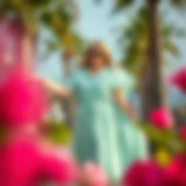 Chic plus size midi dress perfect for summer events