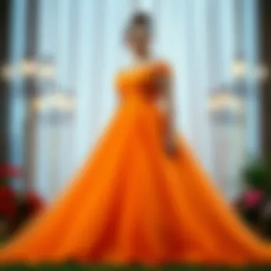 Vibrant Plus-Size Elegance Elegant plus-size princess dress in a vibrant color