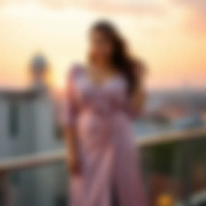 Elegant Plus-Size Fashion Stylish plus-size skirt and top combination on a model showcasing elegance.