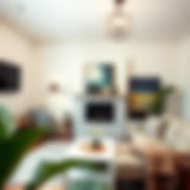 Elegant installation of self-adhesive shiplap in a modern living space