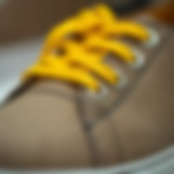 Close-up of eco-friendly materials used in shoe manufacturing