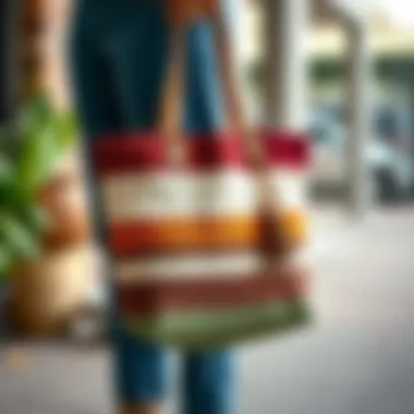 Sustainable materials showcased in a Simply Southern tote.