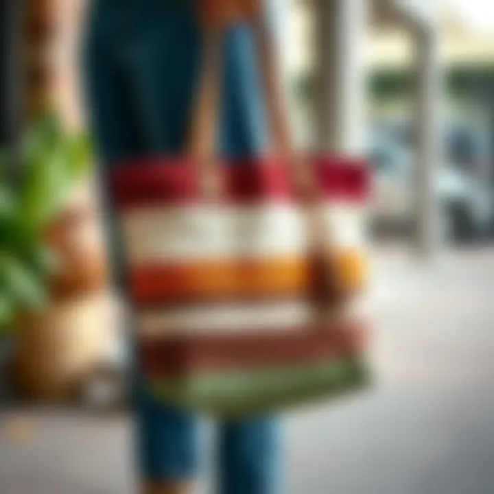 Sustainable materials showcased in a Simply Southern tote.