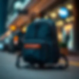 Aesthetic small EDC backpack showcasing innovative design elements