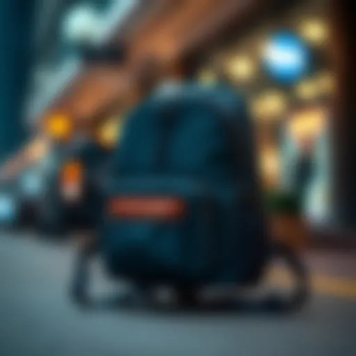 Aesthetic small EDC backpack showcasing innovative design elements