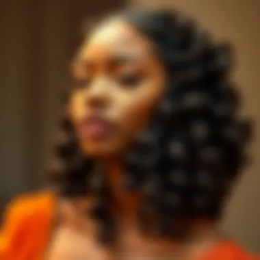 Elegance of 360 Deep Wave Frontal Showcasing the elegance of a 360 deep wave frontal hairstyle