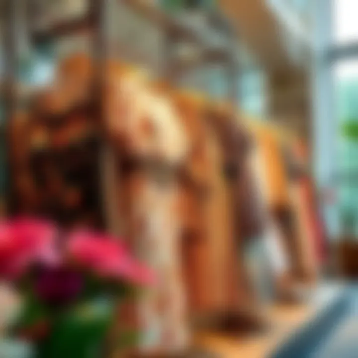 The Intersection of Fashion and Sustainability Sustainable fashion display featuring flowy clothing