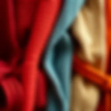 Diverse Fabric Textures for Cardigans Variety of fabric textures used in belted cardigans